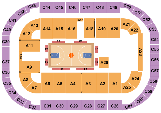 Arena At Ford Idaho Center Basketball - Globetrotters Seating Chart